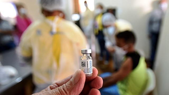 COVID-19 vaccine bottle